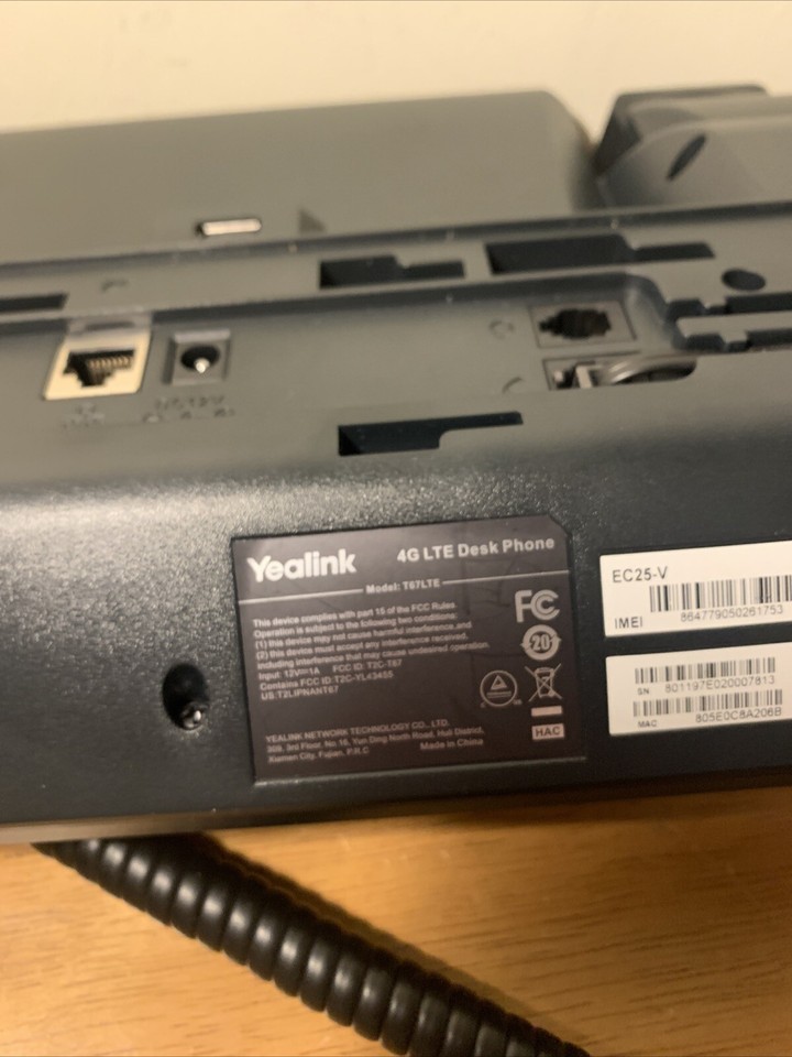 NEW Other Verizon Yealink T67LTE 4G Business Desk Phone Black in