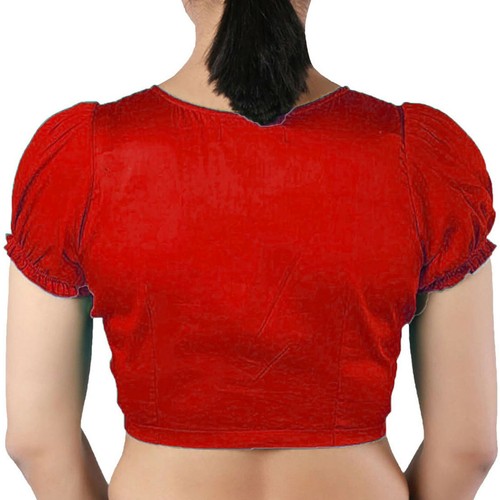 Women's Satin Blouse Designer Choli Readymade Stitched Crop Top Party Wear - 第 46/68 張圖片