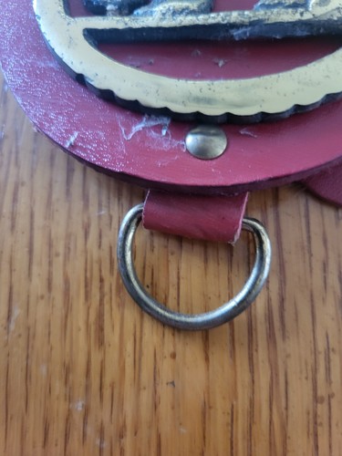 Horse Saddle Brass Badges and belt pre-owned - Picture 8 of 8