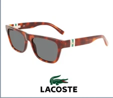 New Authentic Lacoste Sunglasses L979S Havana 56-18-145 w/ Case Retail $150