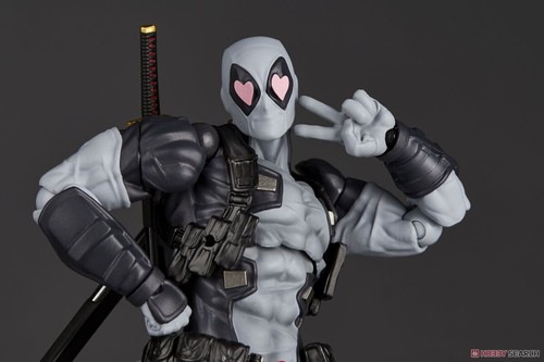 Kaiyodo Revoltech Amazing Yamaguchi Marvel DEADPOOL Ver.2.5 X-Force Color F/S - Picture 10 of 11