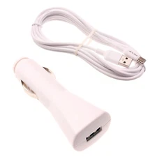 Micro USB Cable Car Charger DC Socket Wire 6ft Long Cord for Tablets