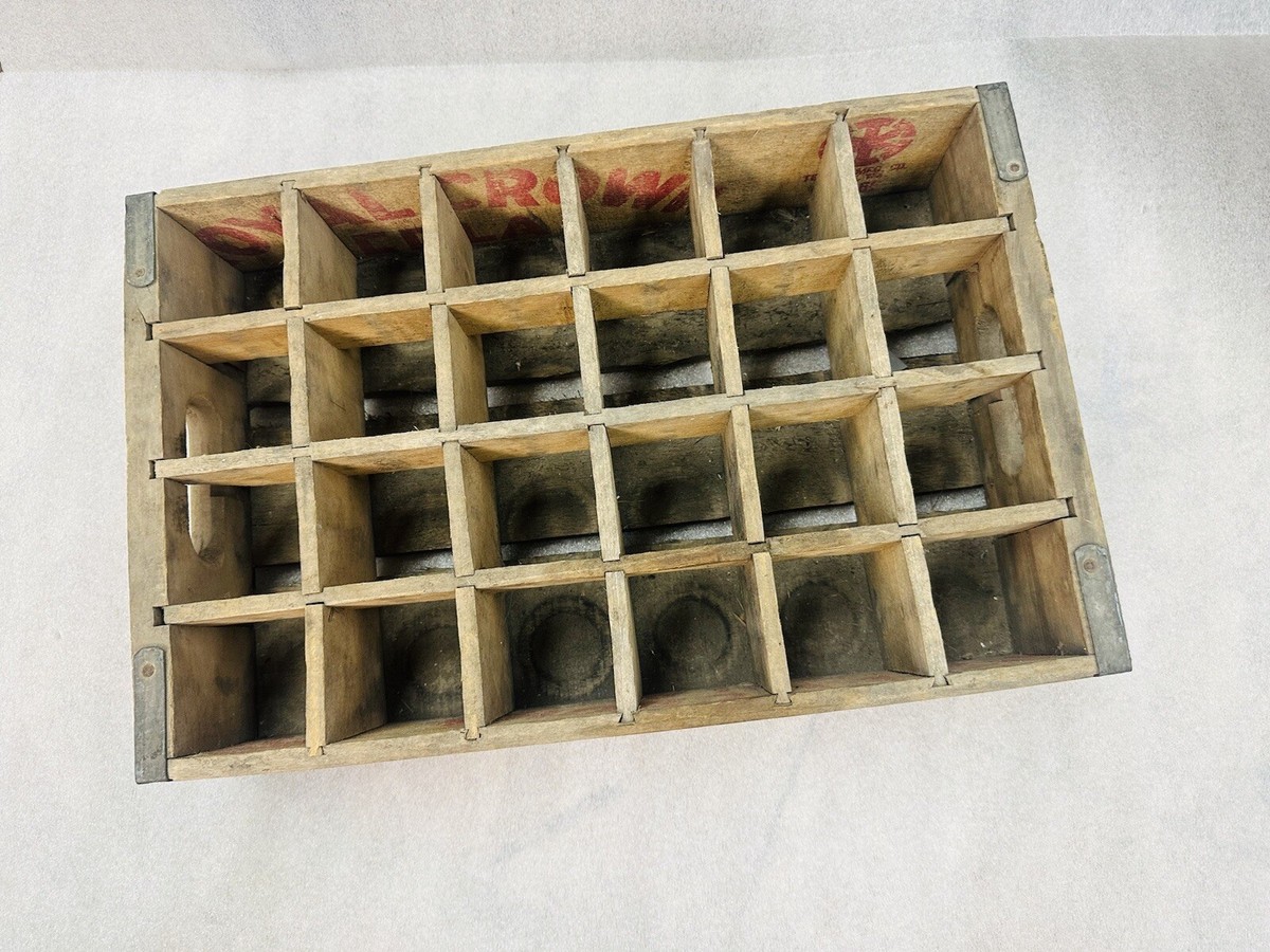 old orig. Wooden RC Royal Crown Cola - Soda Bottle Storage