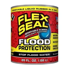 Flex Seal Flood Protection Yellow Liquid Rubber Sealant Coating 28 oz.