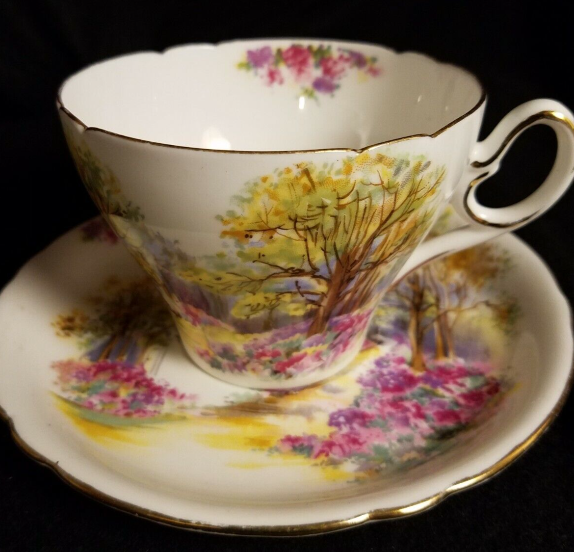 Shelley China England's Charm TeaCup and Saucer eBay