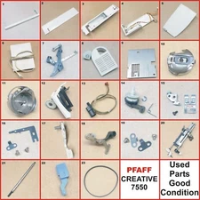 PFAFF 7550 GENUINE USED ALL ORIGINAL PARTS SOME FIT OTHER MODELS GOOD CONDITION