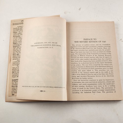 Lot of 3 American Red Cross First Aid Textbook Revised Edition 1945 - Bild 9 von 9