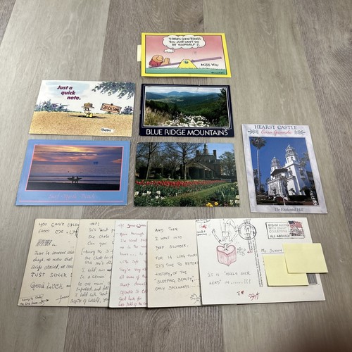 Lot of 11 Vintage Postcards sent to Suzen in the 90s - Garfield 1970's - VA SC - Picture 5 of 17