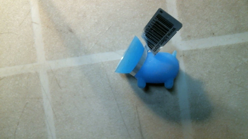 Soporte universal con ventosa de montaje para teléfono celular Piggy original, azul, FS Foto 2 de 3