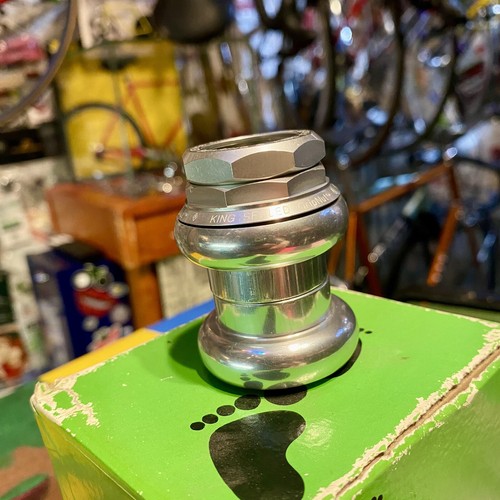 1990's CHRIS KING "NO LOGO" SILVER GripNut HEADSET - 1" THREADED - NEW-TAKE-OFF - Picture 4 of 24