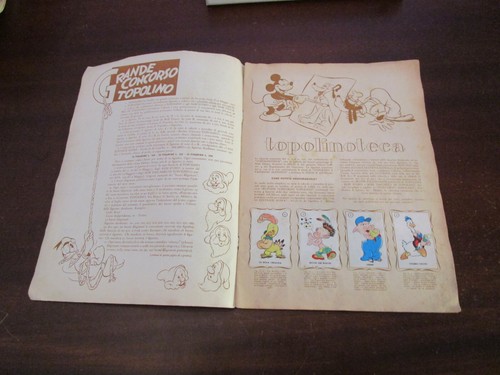 ALBUM GRANDE CONCORSO DI TOPOLINO ED. ASTRA LAMPO 1951 COMPLETO !!! - Imagen 2 de 7