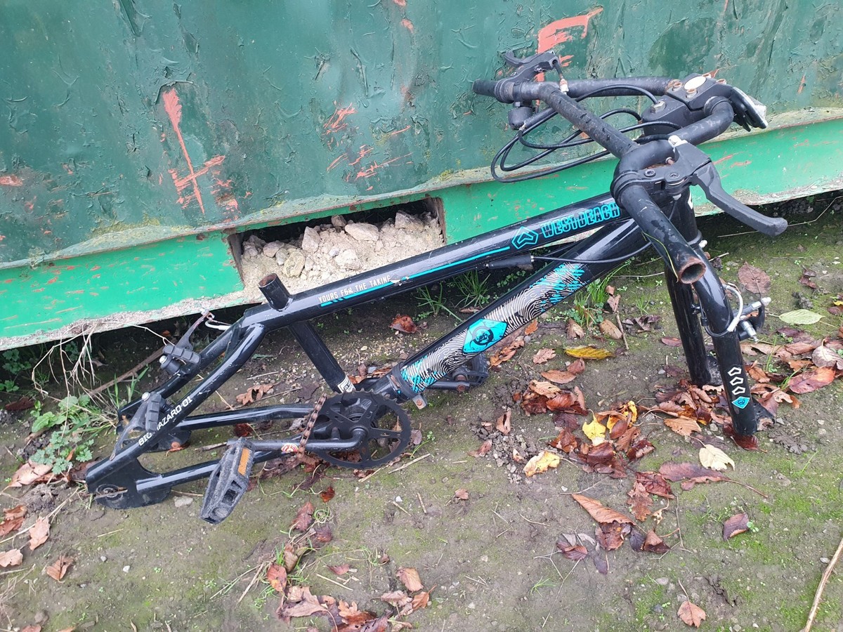 Westbeach Bio Hazard BMX Bike Frame Black Blue For 20