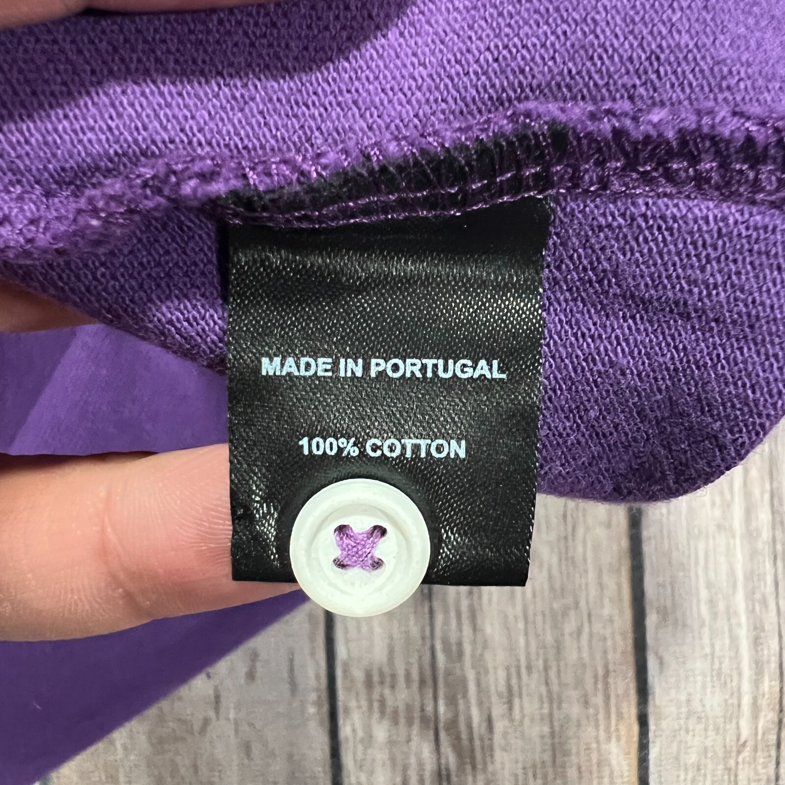 FILA Blazer canottaggio polo manica corta grande uomo viola preppy cotone