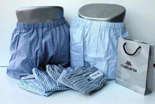 Intimo da uomo boxer blu in cotone