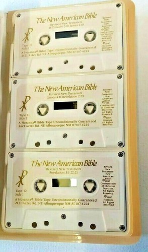 The New Testament Cassettes New American Bible Revised Edition Set of 12 Hosanna - Picture 9 of 9