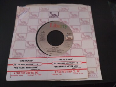 Michael Martin Murphey   The Heart Never Lies Unplayed 45RPM Liberty Record 1983