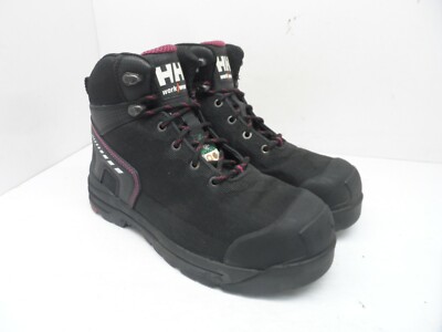 Helly Hansen Women's 6'' High Abrasion SR Aluminum Toe Work Boots Black 10.5M