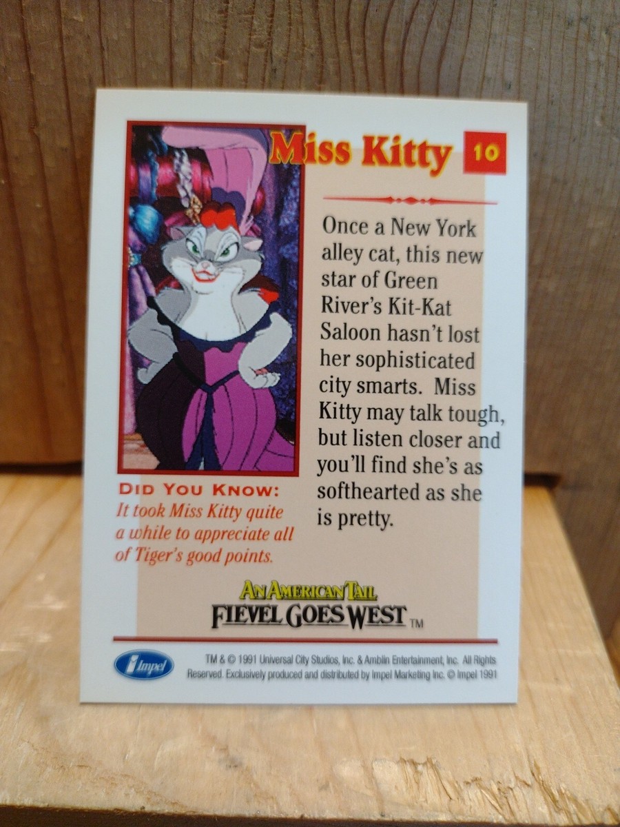 1991 Fievel Goes West Trading Card: #10 Miss Ft5