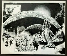 Original Art KINGSTON BIBLE #12 REVELATION 2 pg. splash JASON MOORE, KYLE HOTZ