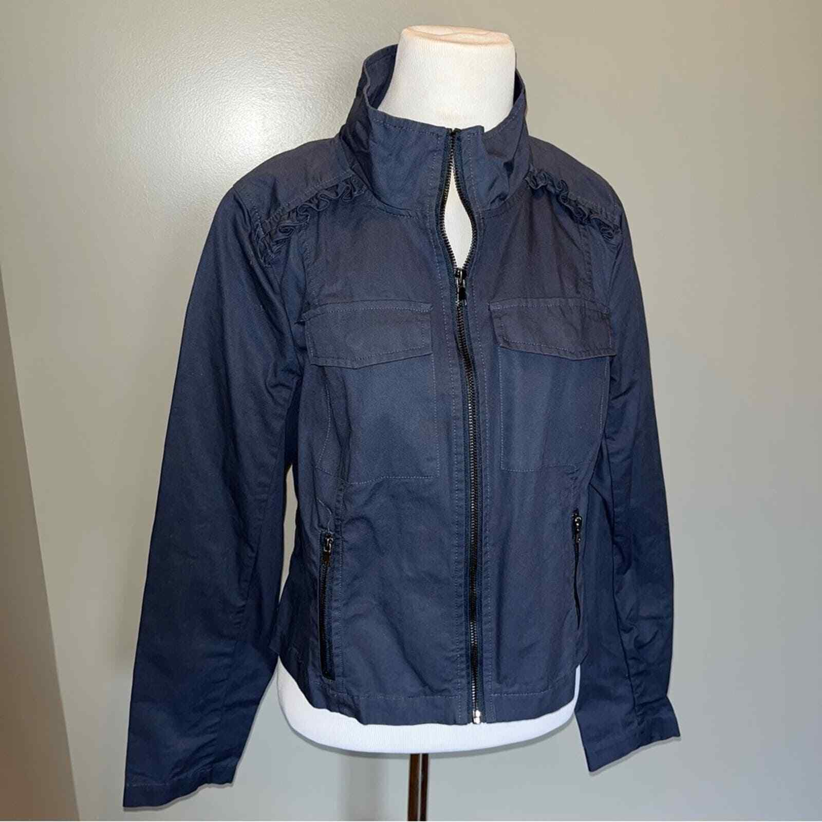 ModCloth Utility Jacket Ruffled M - image 2