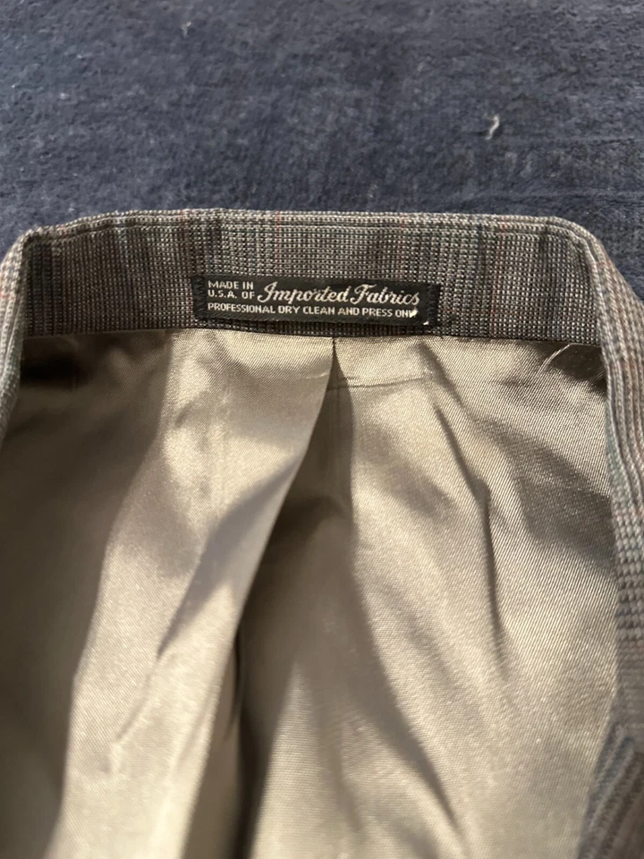 Blazer Abrigo Deportivo Chaqueta Hombre Vingtage Andhurst Personalizado Gris 44 R Foto 2 de 4