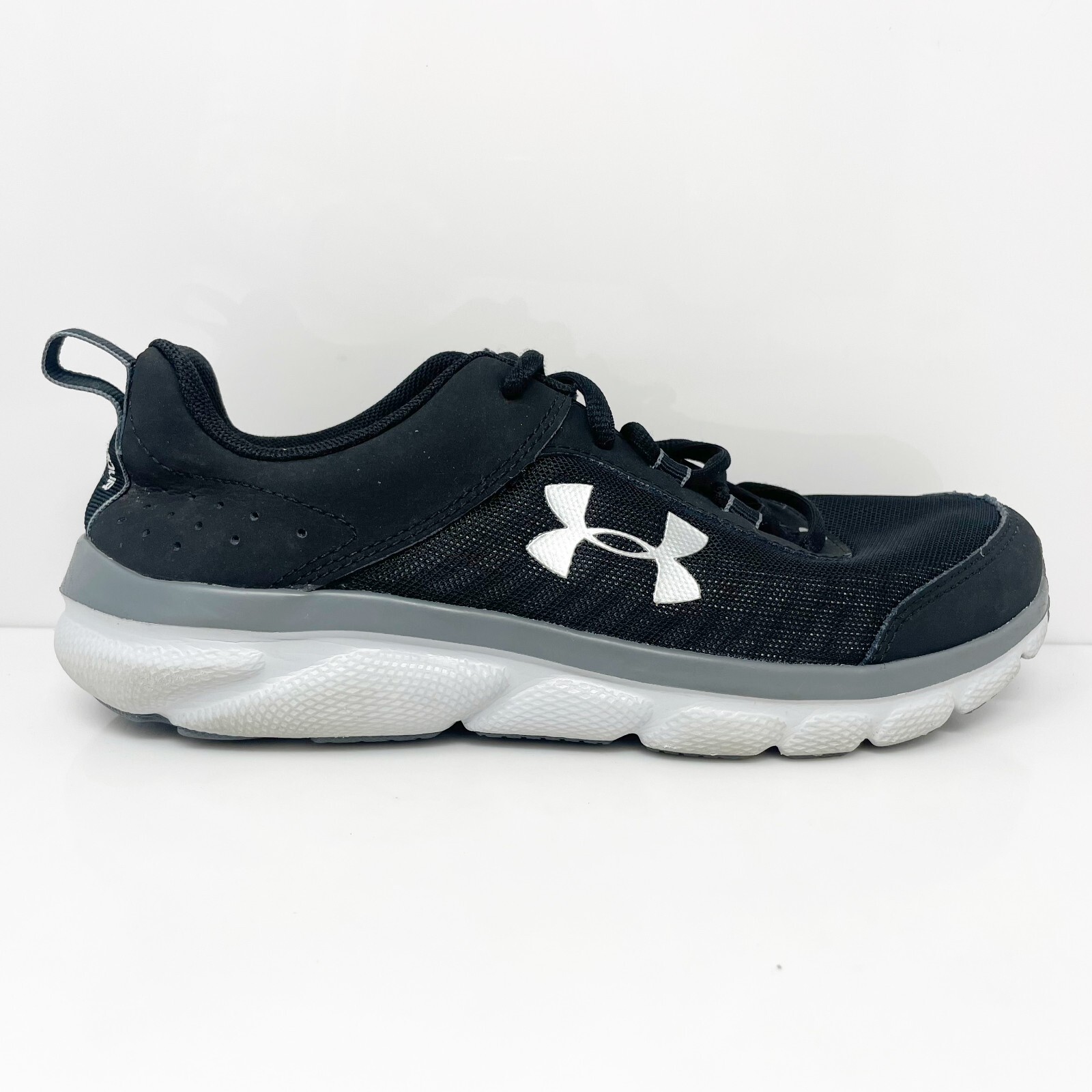 Under Armour Boys Assert 8 3022850-001 Black Running Shoes Sneakers Size 7Y 2E