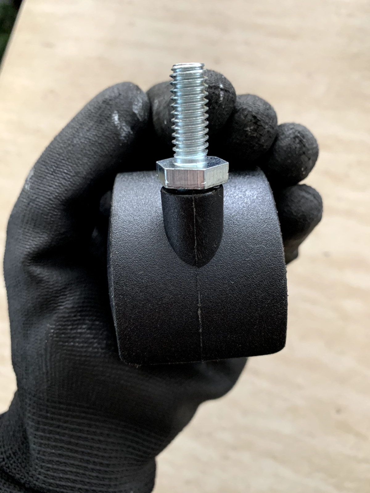 2" Plastic Twin Office Chair Black Wheel Caster w/ Locking Brake 5/16" Stem