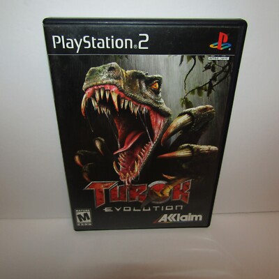Turok Evolution Sony PlayStation 2 PS2 Video Game with Manual Tested & Working