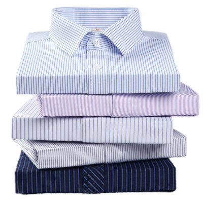 Mens Formal Shirts Office Short Sleeves Striped Bussiness Casual Summer Shirts