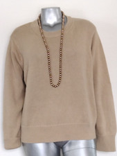 NWT WOMAN GAP CREWNECK SWEATER Size XXL PULLOVER LONG SLEEVE 100 COTTON Camel