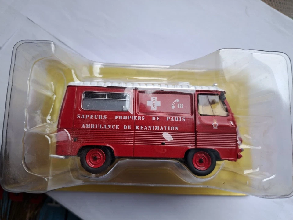 VEHICULE MINIATURE 1/43è   PEUGEOT  J 7C  AR Guérin  "SAPEURS POMPIERS DE PARIS" - Photo 4/4