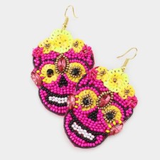 Halloween Party Earring Holiday Season Jewelry Skull 349FUCH