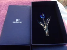 SWAROVSKI 2002 BLUE TULIP SCS RENEWAL GIFT RETIRED 