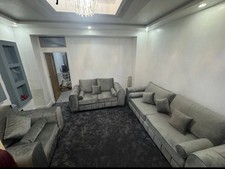 Luxury Cream Lily 3+2 Sofa Set in Plush Fabric | Stylish CLEARANCE SALE