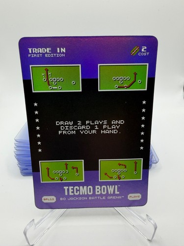 Bo Jackson Battle Arena Tecmo Bowl #BPL1 Trade In Plays Foil