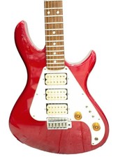 Kawai Aquarius HHH Strat Style 1980s Vintage Made in Japan Rare Red 3-Humbucker