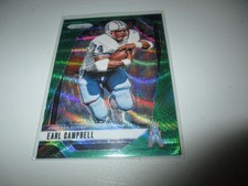 Earl Campbell 2024 Panini Prizm Green Wave #297