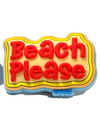 CROCS Jibbitz Charm: Beach Please UV Changing New with Tags Carefully Shipped