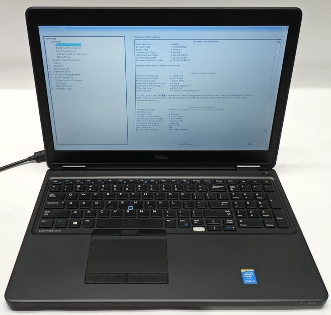 Dell / i5 5th vpro / 13 pouce / 167 go SSD / RAM 16 Go/win 11