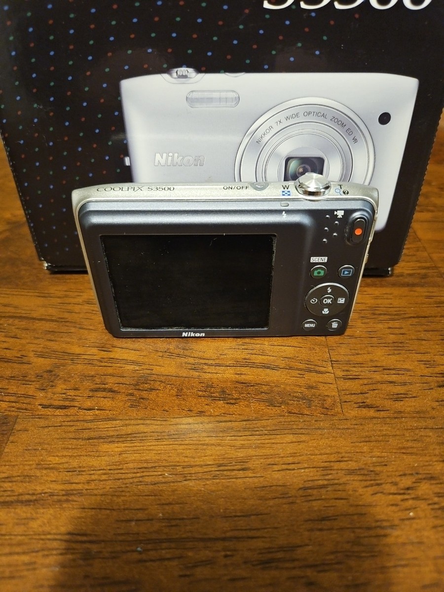 Nikon COOLPIX S3600 20.1MP Digital Camera - Silver for sale online