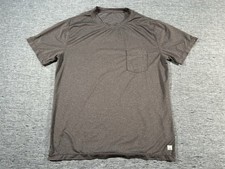 Vuori Strato Tech Shirt Mens Large Grey Short Sleeve Performance Athleisure V109