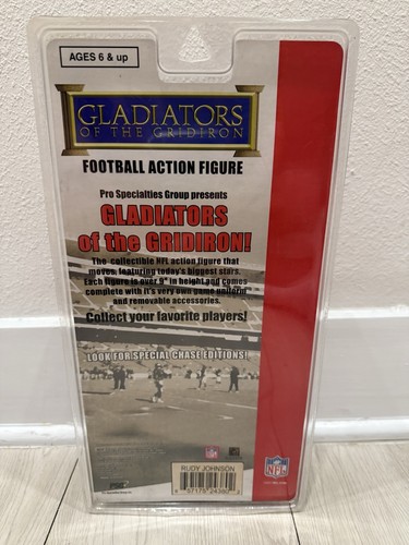 Rudy Johnson Gladiators of The Gridiron Figure New In Box NFL - Picture 2 of 3