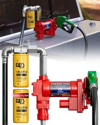 Heavy Duty 12V Fuel Transfer Pump 15 GPM for Diesel Gasoline