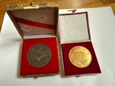 2x China Medaille 1988 Beijing Hotel Year Of International Travel Bronze Tourism