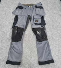 Snickers Trousers Mens W35 Grey 6241 AllRoundWork Stretch Holster Pockets 50