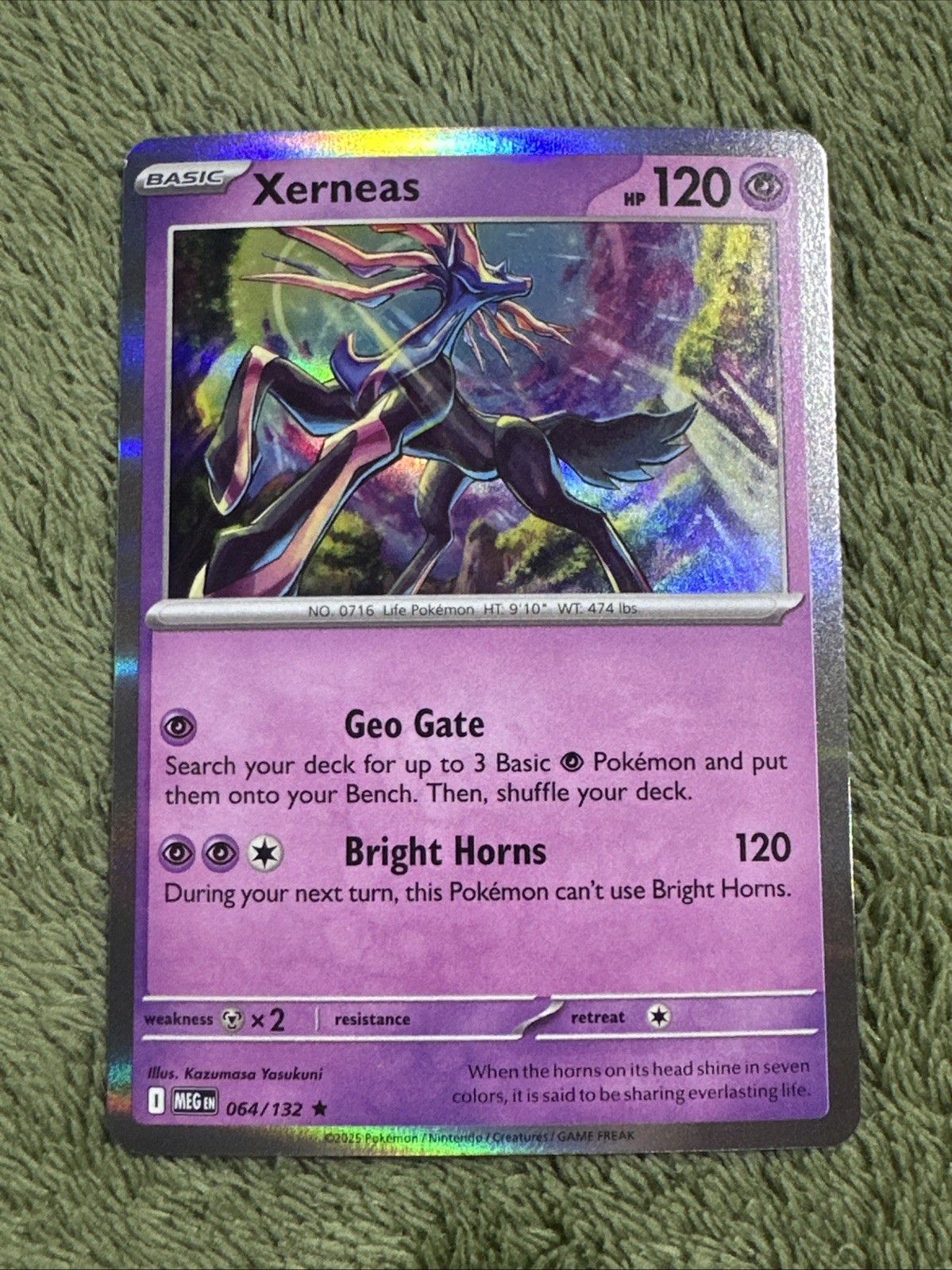 Xerneas 064/132 Rare ME01: Mega Evolution NM