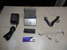 SHARP MD-ST531-S Portable MD Player w/ Accessories Tested Japan Works MG01 1.5