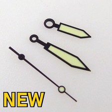 White Sword watch Hands Set Green Luminous For ETA 2824 2836 Movement