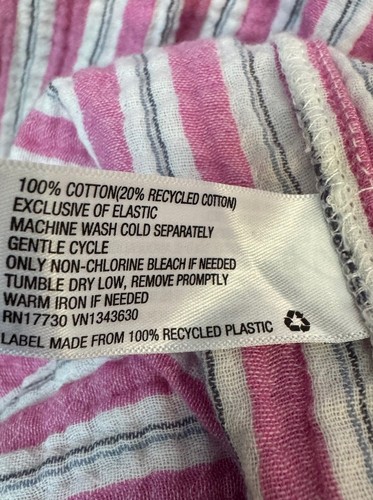 Universal Thread Dress S Maxi Tiered Sundress Pink Stripe Prairie Cottage Core - Picture 7 of 7