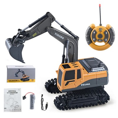 BC1033 6 Channel Alloy RC Excavator Realistic Digging Tracked Engineering